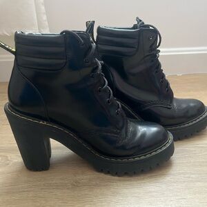 Dr. Martens Persephone Black Leather Ankle Boots